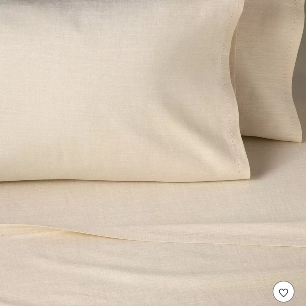 Hearth and Hand King Woven Sheet Set - Tan - Linen, Cotton, Lyocell Blend